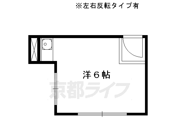 松下ビル(ワンルーム/3階)の間取り写真