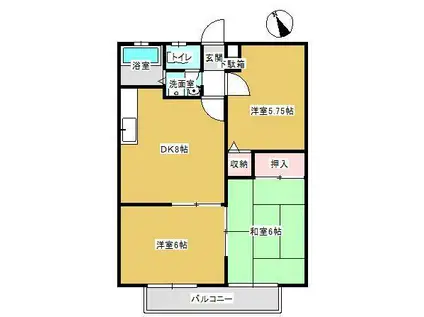 キャロットハウス(3DK/2階)の間取り写真