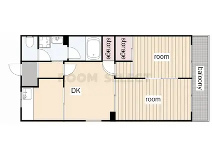 スカイハイツ(3DK/3階)の間取り写真