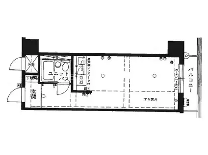 ダイアパレス生麦(ワンルーム/3階)の間取り写真