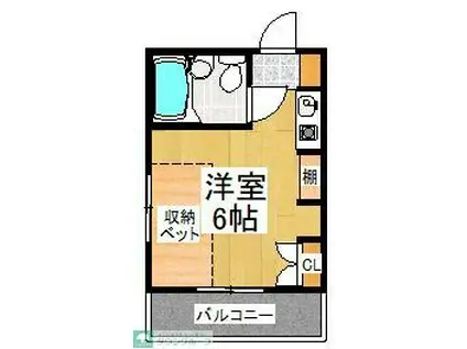 アクト浦和(ワンルーム/1階)の間取り写真