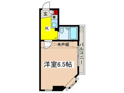 ハウスステージマスヨシ(1K/3階)の間取り写真