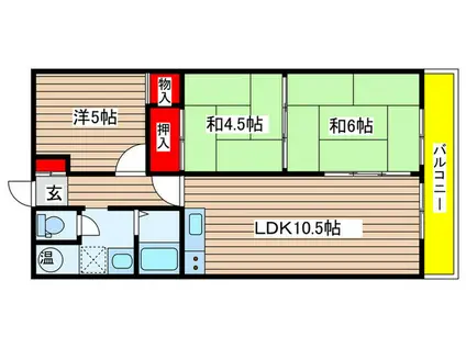 フレックスオーシャン(3LDK/2階)の間取り写真
