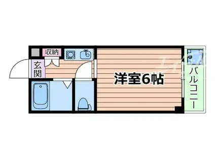 メゾン新芦屋(1K/3階)の間取り写真