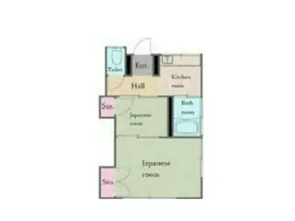 長澤荘(2K/2階)の間取り写真