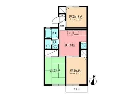 シャトレーSHIMIZU(3DK/1階)の間取り写真