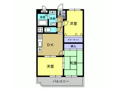 ヴィラ神宮の杜(3DK/1階)の間取り写真