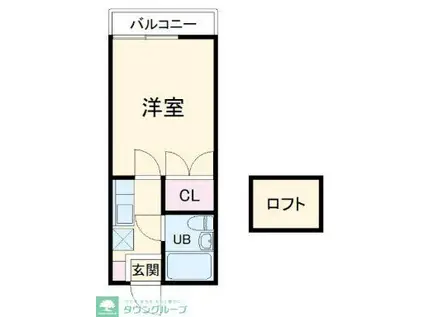 ヴィラ フォレスト(1K/2階)の間取り写真