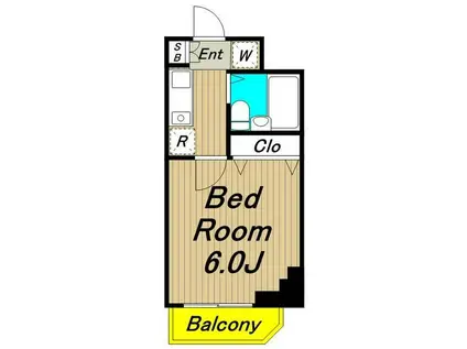 フェニックス笹塚駅前(1K/11階)の間取り写真