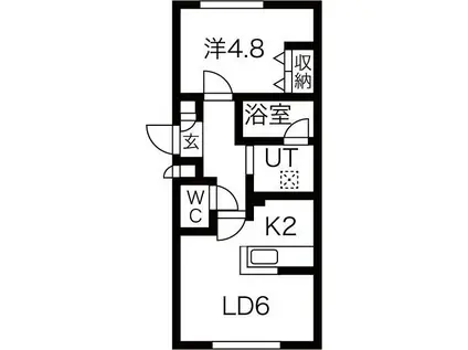 サイサリス本郷(1LDK/3階)の間取り写真