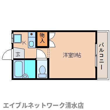 メゾン寿(1K/2階)の間取り写真