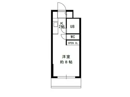 メゾン・ド・カナル(1K/1階)の間取り写真