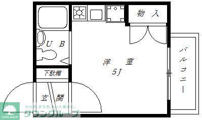 シオミプラザエイト(ワンルーム/4階)の間取り写真