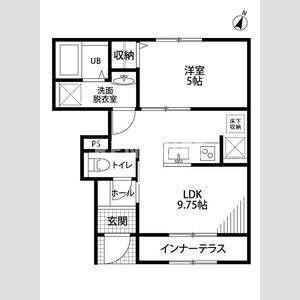 リーブルファイン本神戸(1LDK/1階)の間取り写真