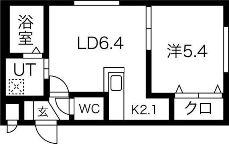 LOUIS I(1LDK/4階)の間取り写真