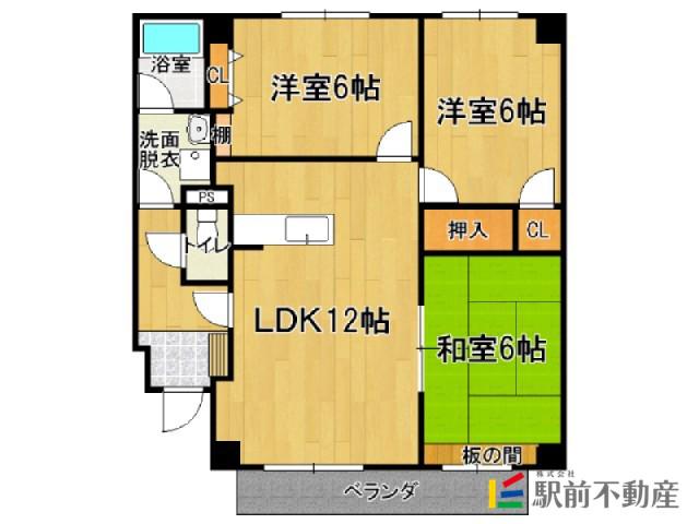メゾン蔵(3LDK/3階)の間取り写真