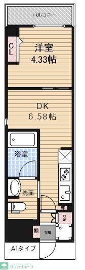アーバンパーク東日暮里(1DK/2階)の間取り写真