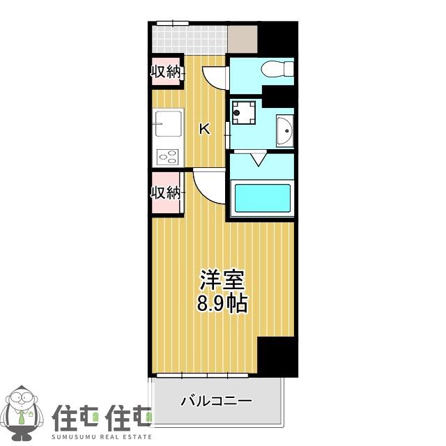 レジデンシア豊田桜町(1K/10階)の間取り写真