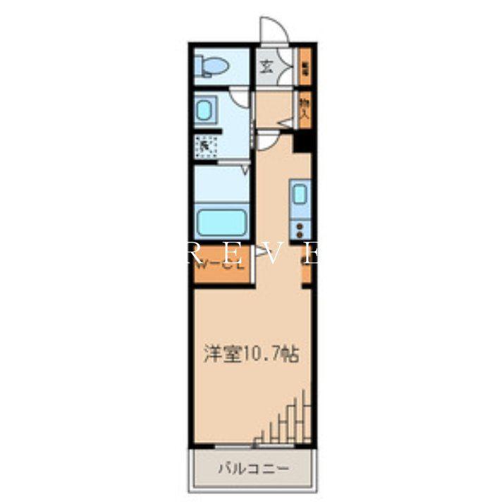 カルハ西麻布III(ワンルーム/3階)の間取り写真