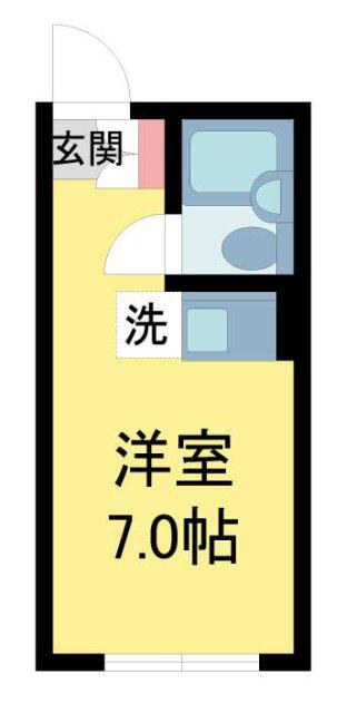 SEREZO井口堂(ワンルーム/1階)の間取り写真