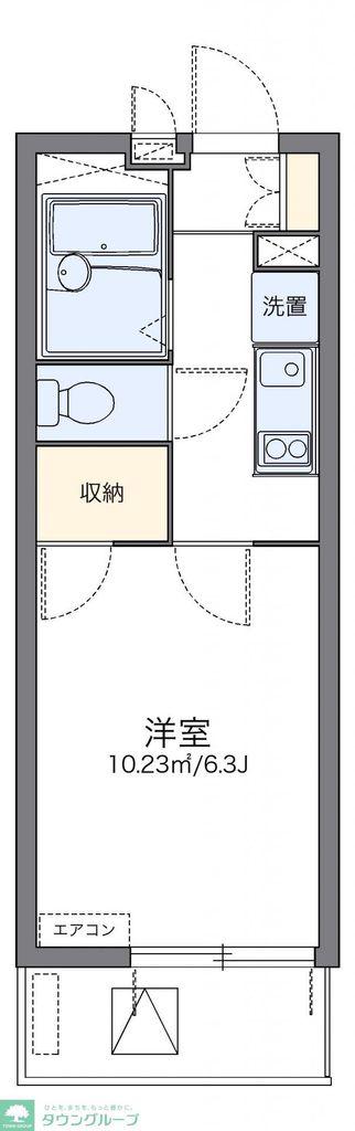 レオパレスアンドゥドゥ(1K/4階)の間取り写真