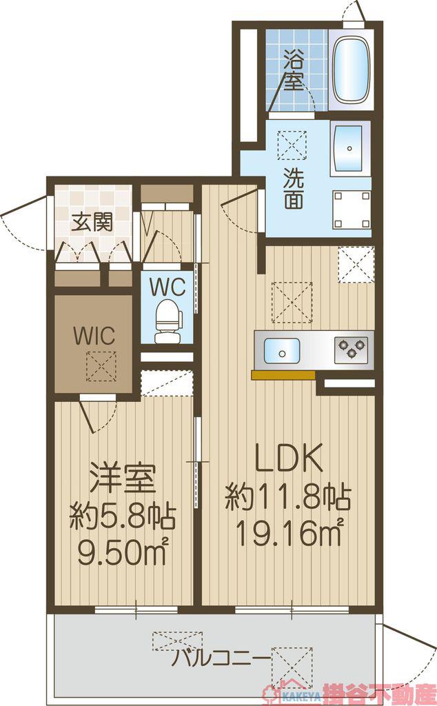 ローズメゾンY(1LDK/1階)の間取り写真