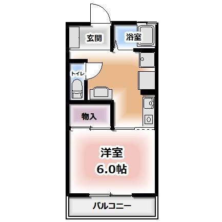 リエールハイツ(1K/1階)の間取り写真