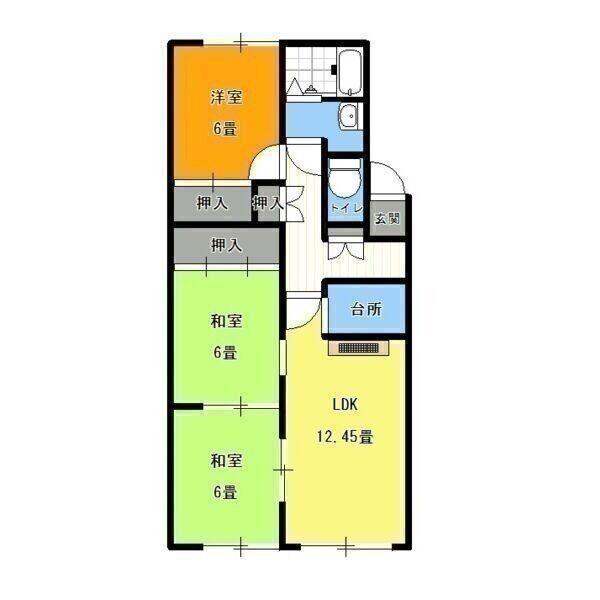 アーバンライフ27(3LDK/2階)の間取り写真