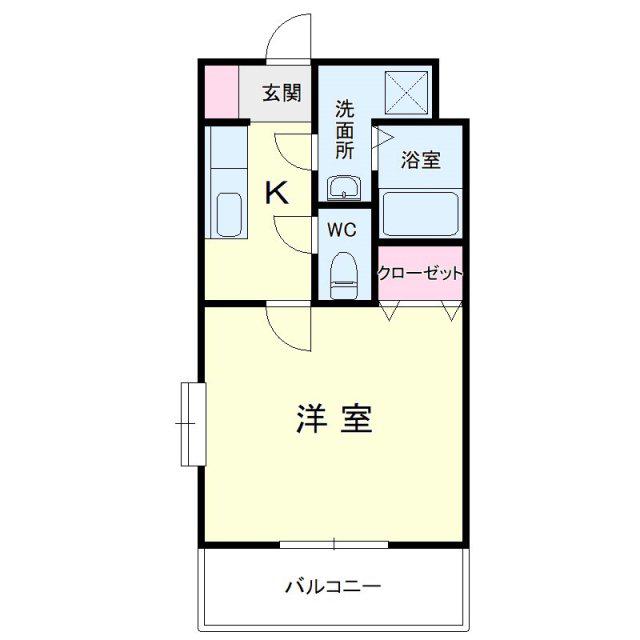AVANTIIII(1K/5階)の間取り写真