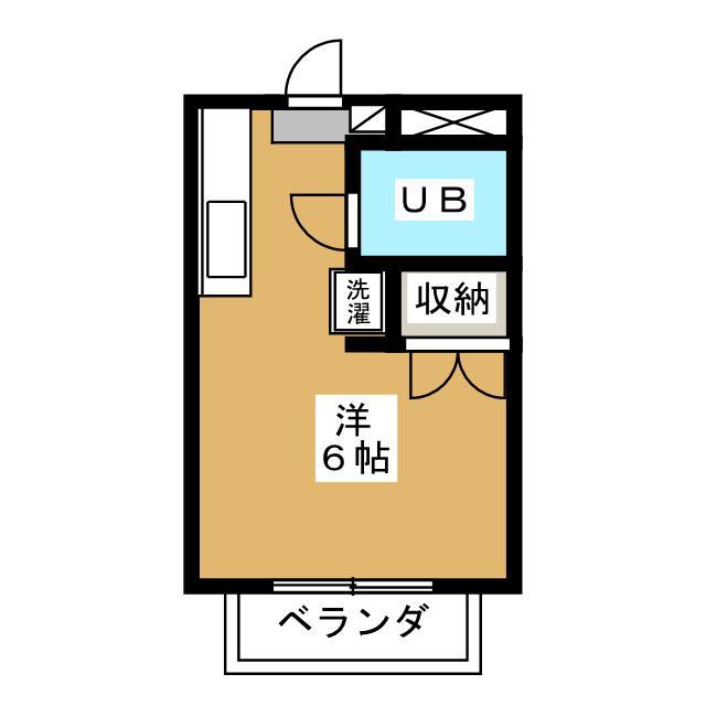 ラ・シャンブル(ワンルーム/2階)の間取り写真
