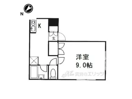 GRAFFITI MATSUI(1K/1階)の間取り写真