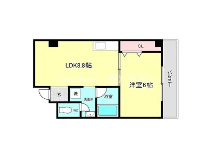 上田マンション(1LDK/5階)の間取り写真