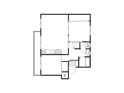 ヴィラナリー廿日市 82号棟(2LDK/4階)の間取り写真