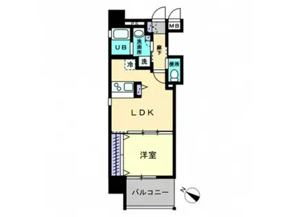 GRAN CREDO(1LDK/10階)の間取り写真