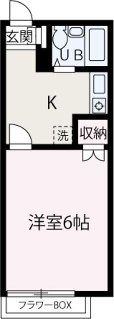 クオーレ成増(1K/1階)の間取り写真