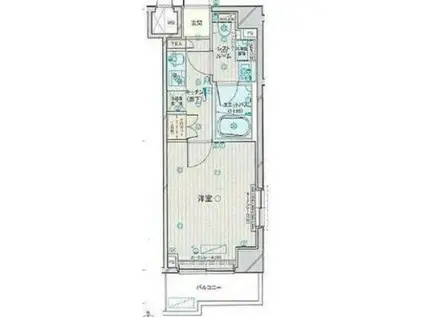 ルーブル横濱吉野町(1K/6階)の間取り写真