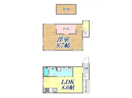 YSHOUSERD-06(1LDK/1階)の間取り写真