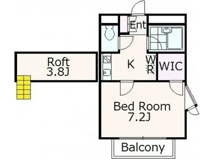 あかる20(1K/1階)の間取り写真