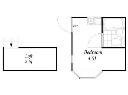 VIP調布ヶ丘(ワンルーム/2階)の間取り写真