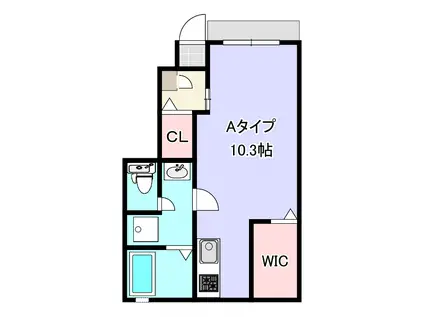 LA VITA (ワンルーム/1階)の間取り写真