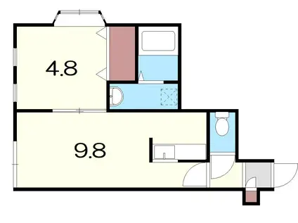 アミーナIII(1LDK/3階)の間取り写真