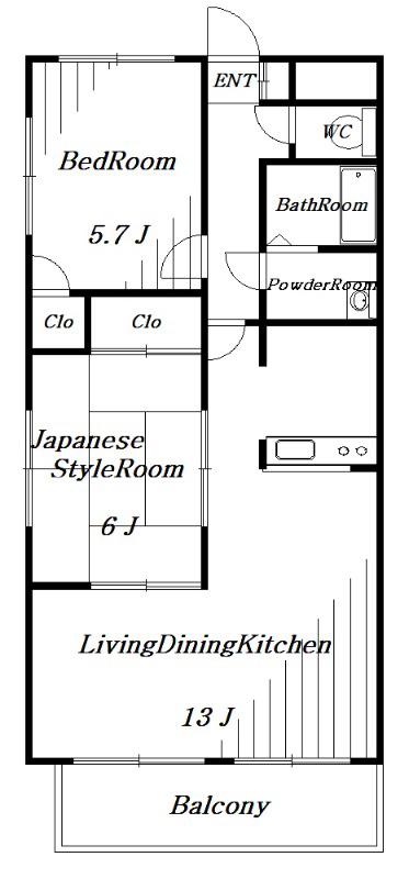 ゼファーシャン・ティオン蘇我壱(2LDK/4階)の間取り写真