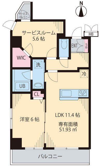 インペリアル パーク I(1SLDK/7階)の間取り写真