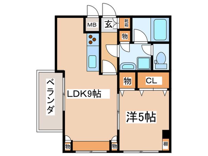 第二エクセルねり善(1LDK/3階)の間取り写真