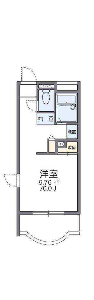 レオパレスパティオ(1K/3階)の間取り写真