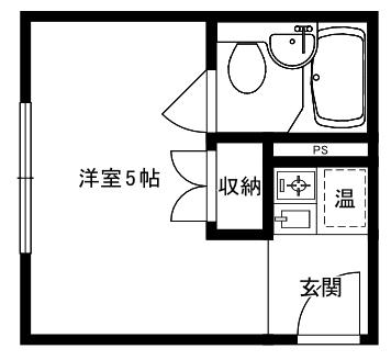 DWELL高槻(ワンルーム/8階)の間取り写真