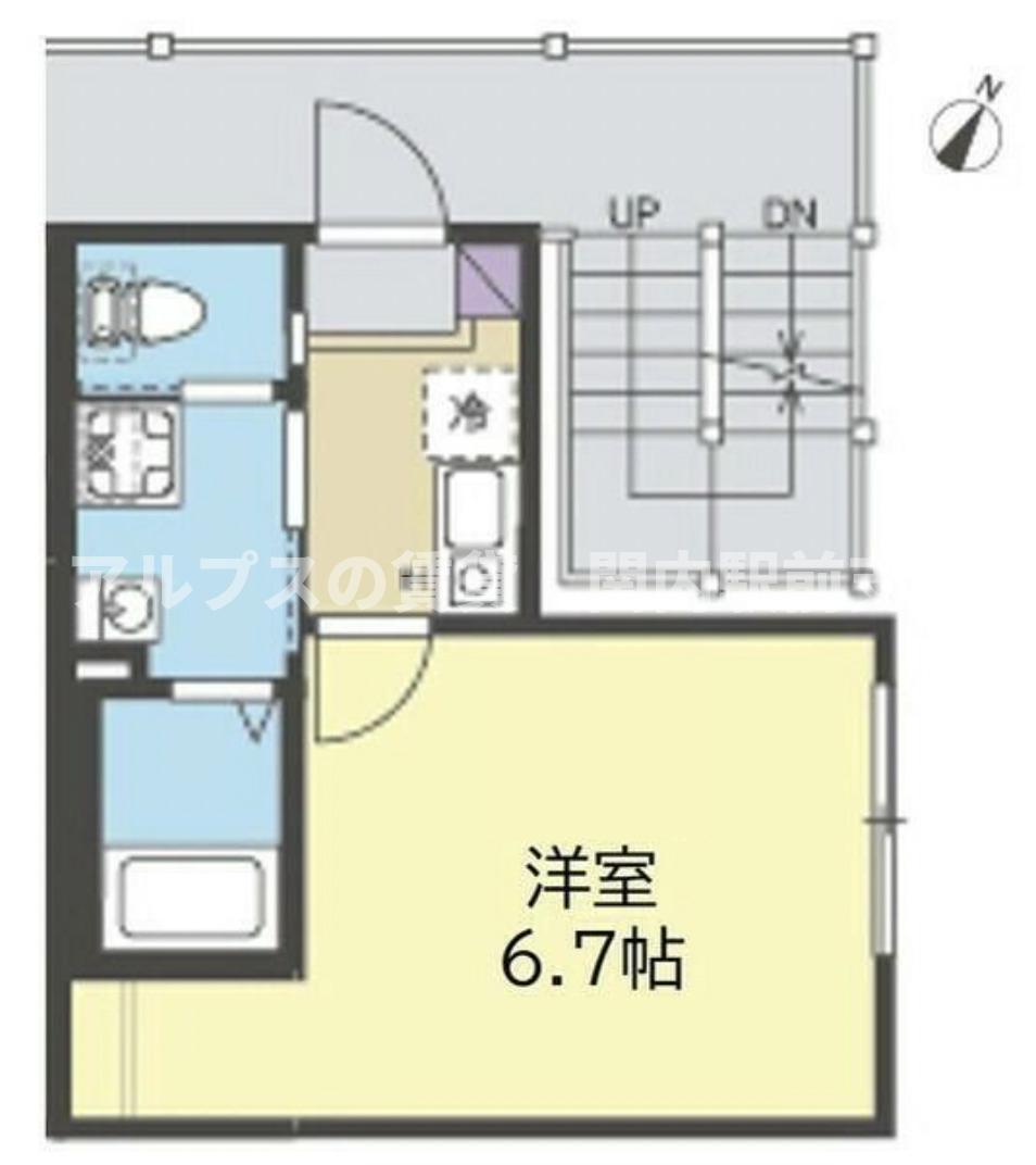 ALMO新杉田(1K/1階)の間取り写真