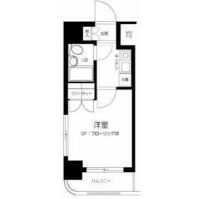 クリオ千駄木壱番館(1K/8階)の間取り写真