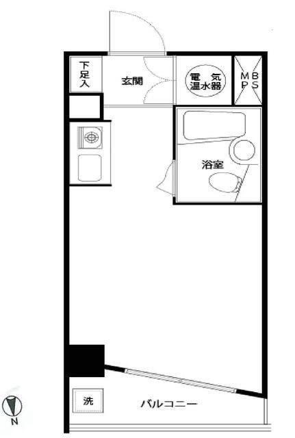 第32宮廷マンション(ワンルーム/5階)の間取り写真