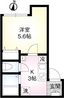 TREE TERRACE(1K/1階)の間取り写真